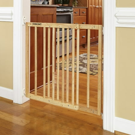 Storkcraft Easy Walk-Thru Wooden Safety Gate Natural - Walmart.com