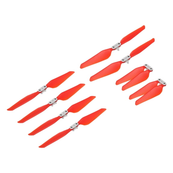 Uxcell 8 Set X8SE RC Propellers Blade Prop 2 Vane 21.5cm Dia Plastic Red Folding Paddle Low-Noise Propeller Drone
