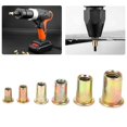thumbnail image 4 of Rivet Nut, 300Pcs Rivet Nut Kit Carbon Steel Flat Head Threaded Insert Nut Assorted in M3 M4 M5 M6 M8 M10, 4 of 7