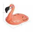 thumbnail image 4 of Pink Flamingo Inflatable Pool Float Ride-On - Over 5 ft Long, 4 of 4