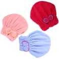 thumbnail image 3 of Shisuyan Hair Drying Cap Light Blue Superfine Fiber 3Pcs 9.4x11x0.8in, 3 of 8