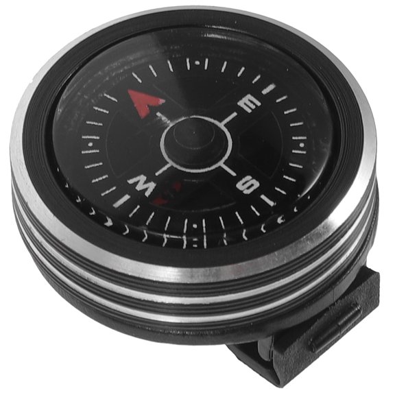 Camping Survival Compass with Clear Dial for Outdoor Activities and Daily Use Black Aluminum Alloy