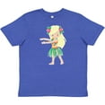thumbnail image 3 of Inktastic Blonde Hula Girl Youth T-Shirt, 3 of 5