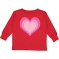 thumbnail image 3 of Inktastic Pink Valentine Heart Girls Long Sleeve Toddler T-Shirt, 3 of 5
