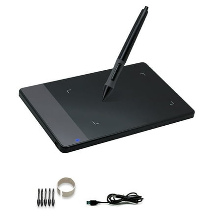 Signature Pod - Huion 420 Portable Art Graphic Digital Painting Tablet Light Touch Pad Signature Board with Wireless Drawing Pen for Windows/XP/Mac OS, Black