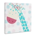 thumbnail image 2 of Stupell Industries Contemporary Electric Blue Giraffe Canvas Art, 17 x 17, by Carla Daly, 2 of 8