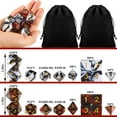 thumbnail image 2 of Ensemble de 22 dés Polyédriques DND avec Sac à Cordon pour Jeu de Table RPG MTG, 2 of 7