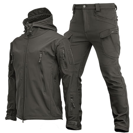 Valora Men s Lightweight Jacket Set for Hiking Cycling Running Camping Travel Mountaineering Clothing Versatile Outdoor Suit for Everyday Adventures Grey M