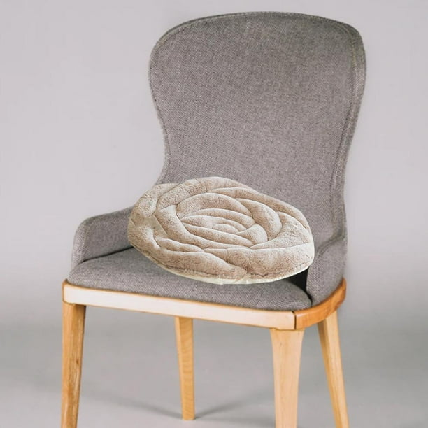 Cojín de asiento suave y grueso, cojín para silla con forma de acogedora, cojín corto de , cálido, , antideslizante, decoraci Marrón claro DYNWAVEMX Cojín del asiento
