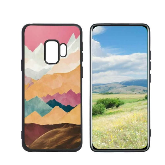 Compatible with Samsung Galaxy S9 Phone Case, Mountains-196 Case Men Women, Flexible Silicone Shockproof Case for Samsung Galaxy S9
