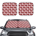 thumbnail image 2 of Haiem Cute Red Crab Car Windshield Sun Shade (2 Pieces) Foldable Windshield Sun Shade Car Accessories for Truck SUV Pickup-Large, 2 of 7