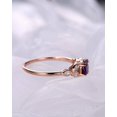thumbnail image 4 of HeartsAndYou 2ct Natural Purple Amethyst Engagement Ring 14k SOLID Rose Gold Marquise Accent, 4 of 9