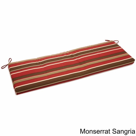 57-inch by 19-inch Outdoor Spun Polyester Loveseat Cushion - Monserrat Sangria