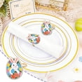 thumbnail image 3 of Easter Bunny Decor Colorful Metal Napkin Rings, Cute Decorative Buckles for European American Restaurants, Perfect Easter Baking Decor Festive Table Setting for Easter Dinner, 1.1*1.5in, C, 3 of 6
