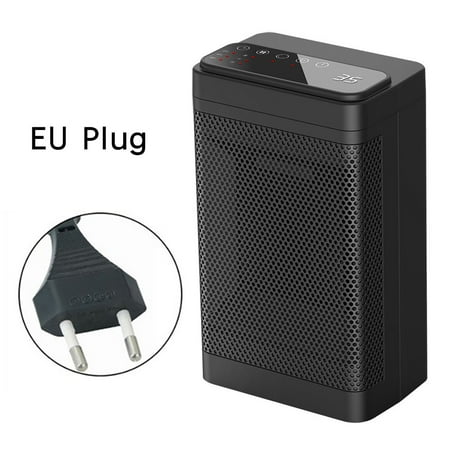 

EU Plug With Remote Control Home Office Small Space Heater Energy Saving 3 Modes