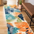 thumbnail image 5 of World Rug Gallery Arles Palm Floral Leaves Indoor/Outdoor Area Rug - Multi 2' x 7', 5 of 7