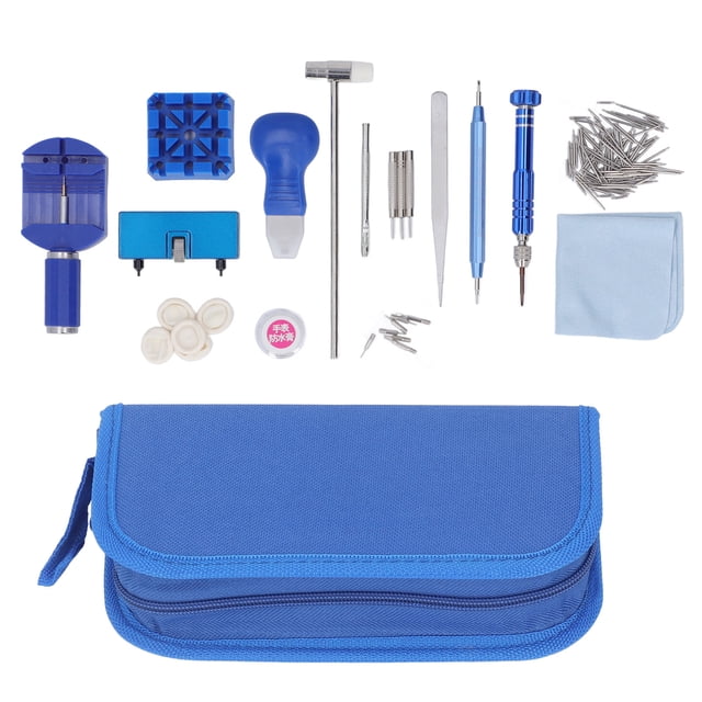 Juego de herramientas de reparación de relojes de 172 piezas Kit de reparación de relojes multifuncional portátil de acero inoxidable de plástico para relojero