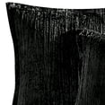 thumbnail image 3 of Juego de edredón King Benzara Jay de 7 piezas de terciopelo negro, 3 of 5