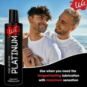 Wet Platinum Silicone-Based Lube, Ultra Long Lasting Premium Personal Lubricant, 3.0 fl oz (2-pack)