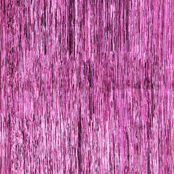 Ahgly Company Indoor Square Oriental Pink Modern Area Rugs, 6' Square