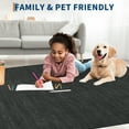 thumbnail image 5 of Garvee 8'x10' Solid Color Area Rug Modern Minimalist Washable Rug with Non Slip Backing, Soft Non Slip Carpet Low Pile Indoor Floor Cover for Living Room Bedroom Home Decor, Linen, 5 of 8