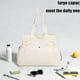 thumbnail image 4 of Bolsa De Nailon Bolso de mano blanco para mujer con múltiples bolsillos y cordón ajustable para viajes, gimnasio y oficina (1 unidad) JASKFLY, 4 of 7