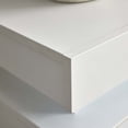 thumbnail image 5 of Nightstand Set Of 2, Wooden Night Stand With LED Lights, Modern Bedside Table With Storage Cabinet, White, 5 of 6