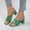 Green, variant on PEONAVET Women's Open Toe Ankle Strap Low Block Chunky Heels Sandals Party Dress Pumps Shoes - Mothers Day Gifts
