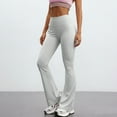 thumbnail image 2 of Tanming Barrel Sweatpants Wide Leg Cargo Pants for Women Wide Leg Pants Woman Cargo Pants Women Plus Size Stretchy Work Pants Cargo Scrub Pants for Women Light Gray M, 2 of 6