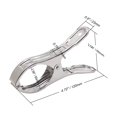 thumbnail image 4 of FOMMEN Pinzas para ropa resistentes para exteriores, paquete de 10 clips grandes de acero inoxidable para colchas, clips para toallas de playa, abrazaderas para cortinas, ropa de metal con punta de go, 4 of 5