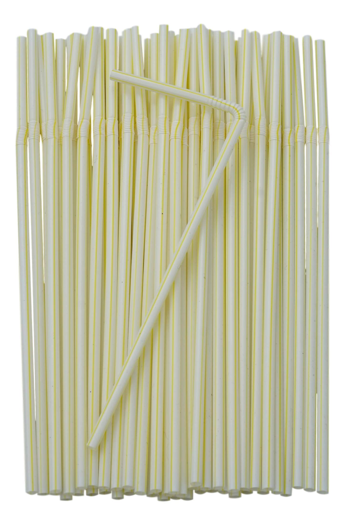 Reusable 9 Striped Straws, Eco Friendly Reusable Straws, Reusable BPA Free Plastic  Straws, Fake Bake Straws, Fake Baking Supplies 