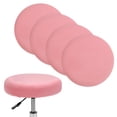 thumbnail image 1 of Uxcell 4-Pack Fundas Redondas para Taburetes de Bar, para Cojín de Taburete de Terciopelo Lavable de 12-14 Pulgadas con Bandas Elásticas [Rosa], 1 of 7