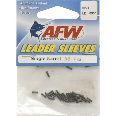 UPC: 0035926028012 | American Fishing Wire Single Barrel Crimp Sleeve Black #1 36Pc – BSWLPJ4371
