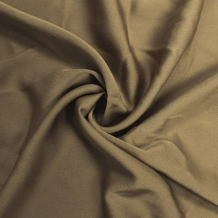 Taupe Bubble Satin 59'' 100% Poly Fabric by the Yard