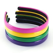 Skinny Patent Headbands, 4-Pack