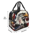 thumbnail image 2 of Naloa Retro American Eagle A Print Lunch Box for Women Men,Insulated Lunch Bag,Lunchbox,Thermal Leakproof Cooler,Reusable Lunch Tote Bag for Work School Travel Picnic, 2 of 7