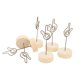 thumbnail image 2 of Soporte para números de mesa, señal de mano, modelado de gestos, práctico y práctico Material de haya, Clip para mesa de fotos, 6 uds., 2 of 8