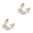 thumbnail image 2 of Sandalias con Purpurina Sonducket para Niñas Cuñas de Ballet Plata 26/17.5 cm 2Conjunto, 2 of 6