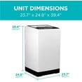 BLACK+DECKER 3.0 cu. ft. Top Load Portable Washing Machine for Small