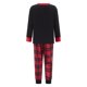 thumbnail image 4 of Conjunto de pijamas navideños familiares a juego: camisetas con estampado de astas y pantalones a cuadros. Pijamas de vacaciones para dormir., 4 of 10