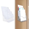 thumbnail image 6 of Miulika Acrylic Brochure Holder Brochure Display Stand Gifts Document Paper Literature Holder s Holder for Pamphlets Reception A6 3 Tier, 6 of 9
