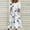White, variant on QUNYINEY Short Sleeve Dresses for Women Floral Casual A-Line Dress Crew Neck Flowy Empire Waist Maxi Sundress