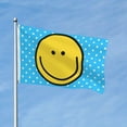 thumbnail image 3 of Smiley Face Flag 3x5 Ft Outdoor Indoor With Grommet Garden Yard Banner Decorative Sign, 3 of 6