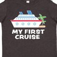 thumbnail image 4 of Inktastic My First Cruise with Cruise Ship and Palm Trees Boys or Girls Toddler T-Shirt, 4 of 5