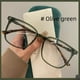thumbnail image 1 of Montura de gafas para mujer estilo miopía presbicia, montura cuadrada simple para hombre, cara grande, se puede equipar con montura de gafas con lentes graduadas, 1 of 2