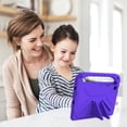 thumbnail image 5 of Allytech Lenovo Tab M10 Plus10.6" 3rd Generation Case Model TB-125F/TB-128F 2022 Released - Soft EVA Rubber Kids Friendly Shockproof Foldable Kickstand Handle Lightweight Case for Girls Boys - Purple, 5 of 6