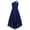Navy Blue, variant on Kids Flower Girl Dress Bridesmaid Beaded One Shoulder Wedding Ball Gown Navy Blue 16