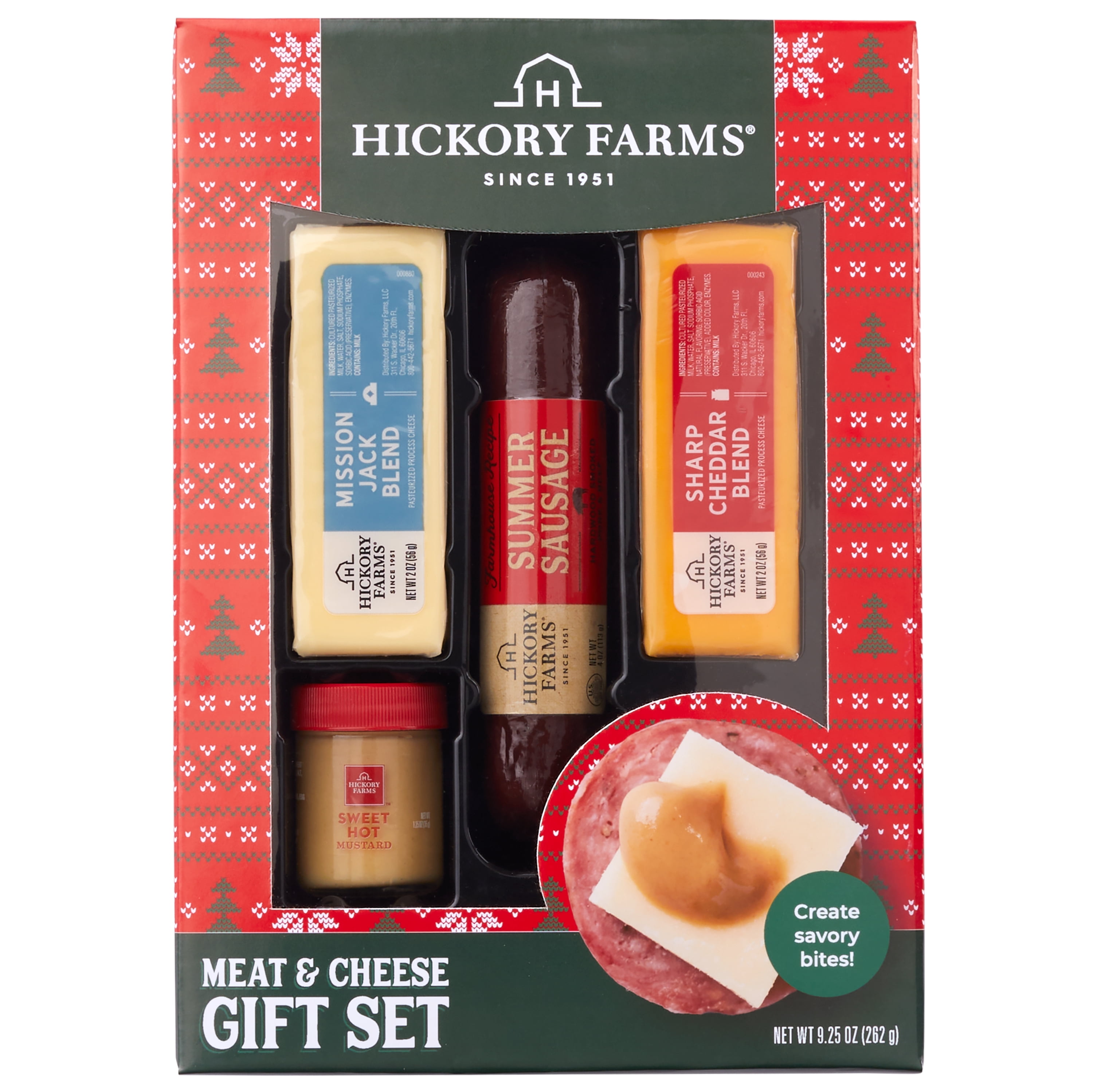 (2 pack) Hickory Farms $9.97 Meat & Cheese Gift Box Gourmet Charcuterie Set