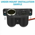 thumbnail image 5 of 2USB Ports Socket 12V 24V Car Charger Built-In Adapter Cars Recessed'' H8X7, 5 of 6