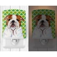 thumbnail image 2 of Caroline's Treasures SS4415CNL Bulldog English St. Patrick's Day Shamrock Portrait Ceramic Night Light, 6x4x3",, 2 of 2